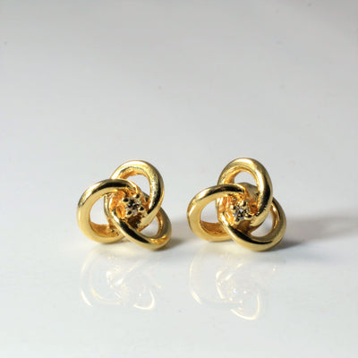 Diamond Knot Earrings | 0.04ctw |