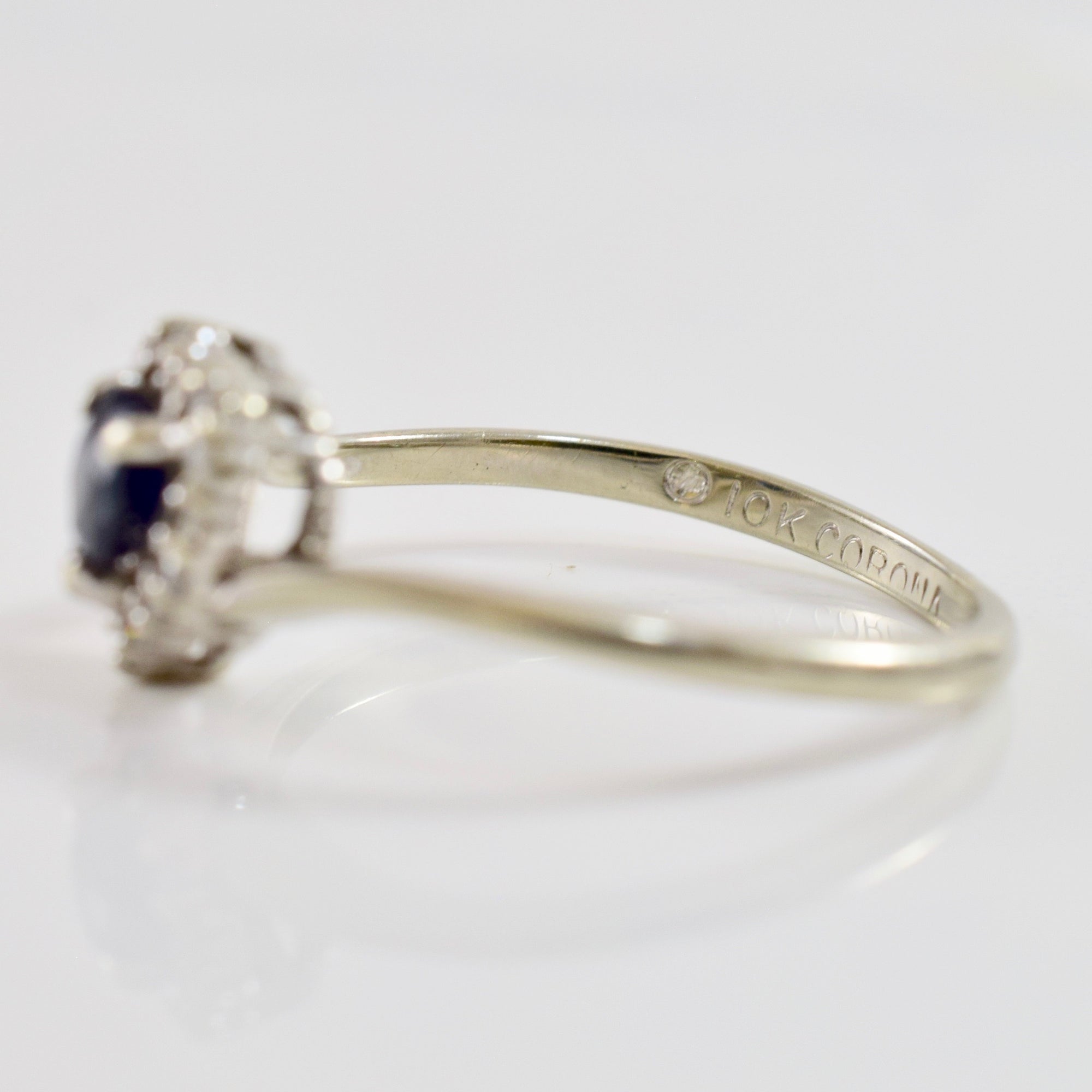 Bypass Diamond and Sapphire Ring | 0.04 ctw SZ 6 |