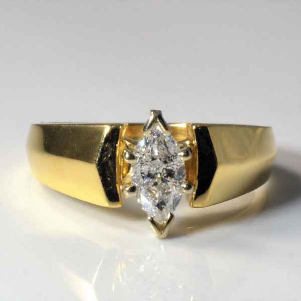 Tapered Marquise Diamond Engagement Ring | 0.57ct | SZ 7 |