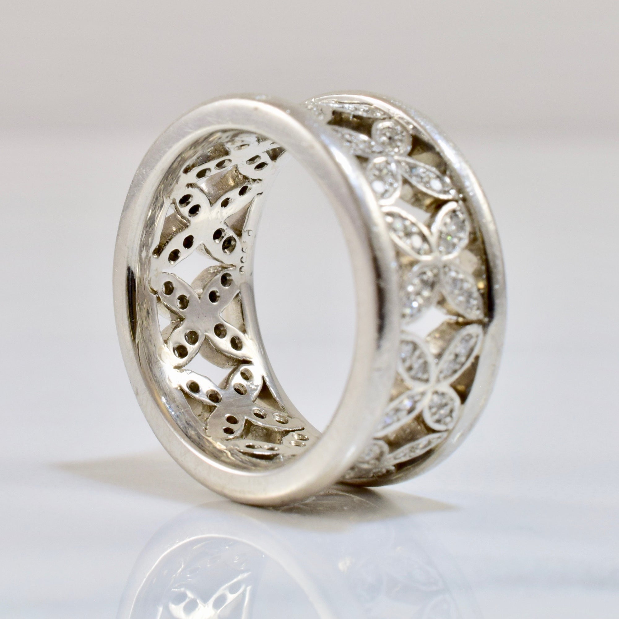 Floral Diamond Silhouette Ring | 0.50 ctw SZ 5.25 |
