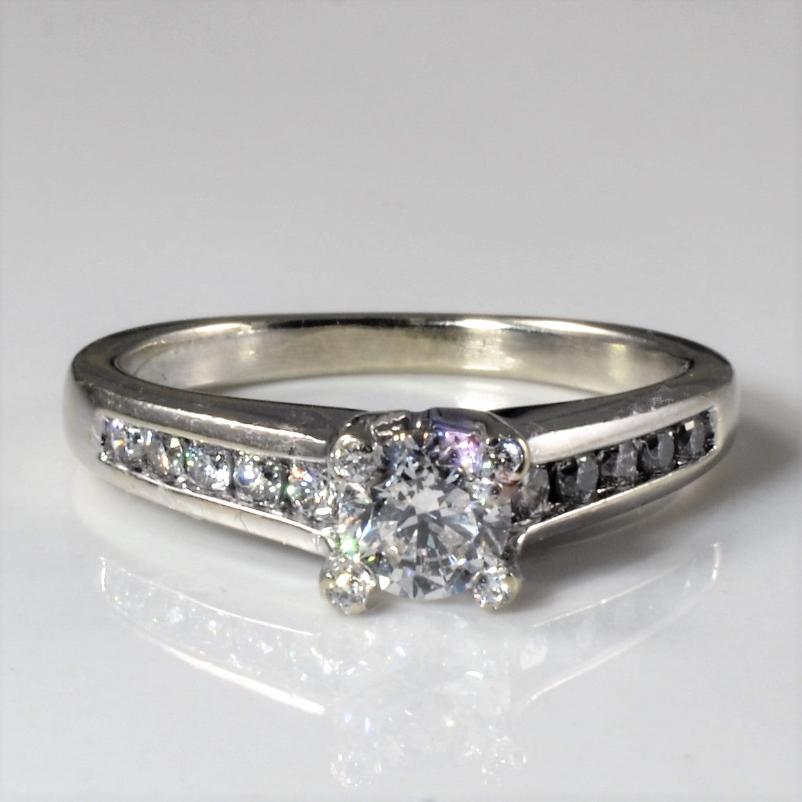 Side Channel Diamond Engagement Ring | 0.71ctw | SZ 5.75 |
