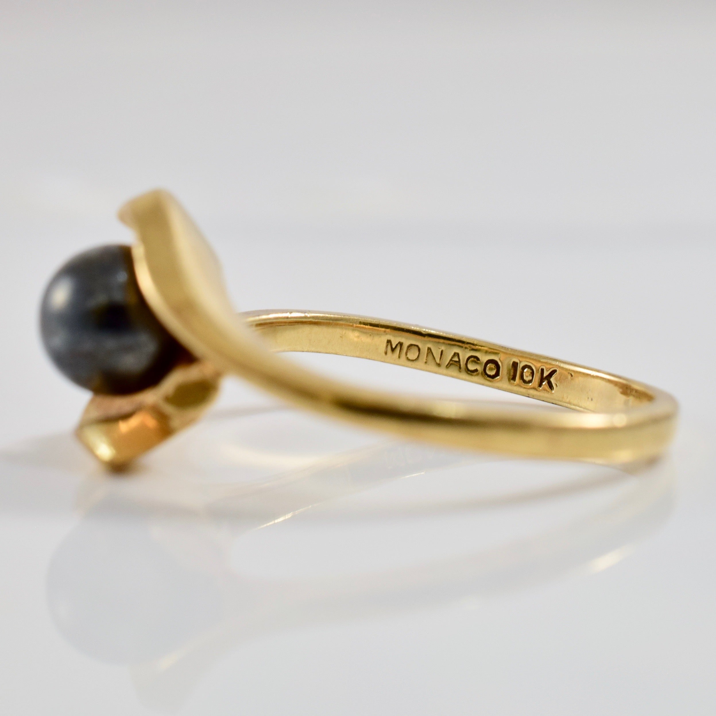 Hematite Bypass Ring | SZ 6 |