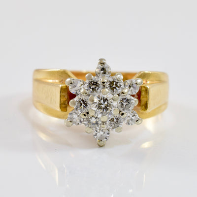 Starburst Diamond Cluster Ring | 0.40 ctw SZ 4 |