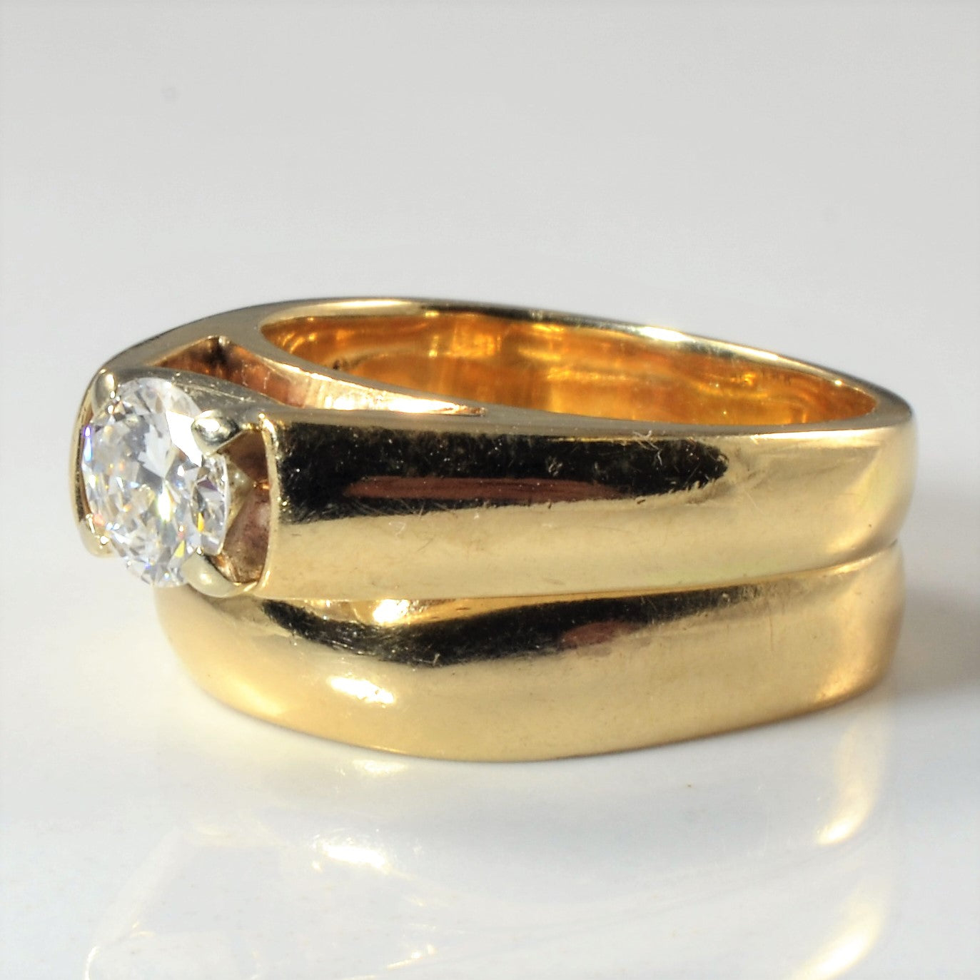 Tapered Diamond Wedding Set | 0.47ct | SZ 4.25 |