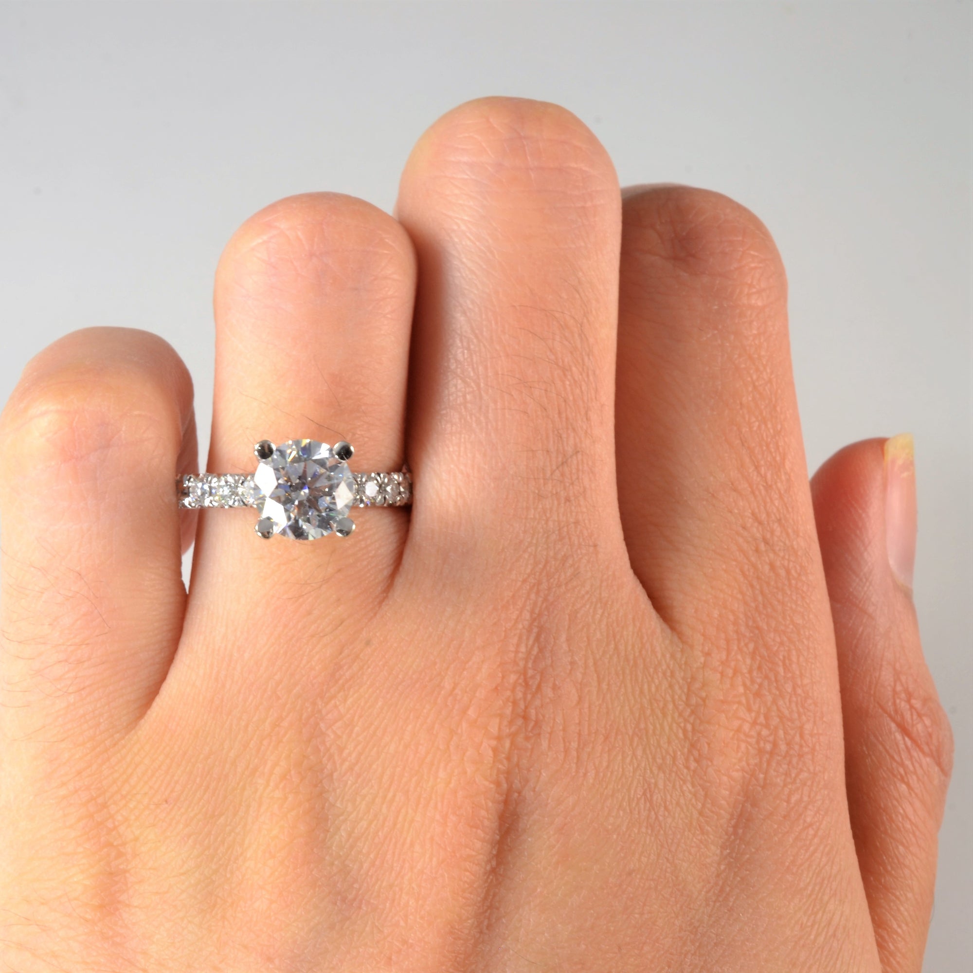 Sparkling Diamond Gallery Engagement Ring | 2.57ctw | SZ 7.25 |