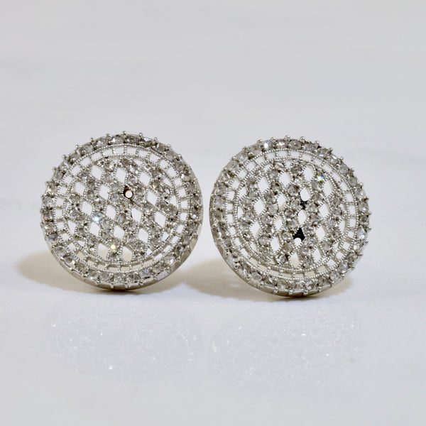 Platinum Diamond Cluster Earrings | 0.30 ctw |
