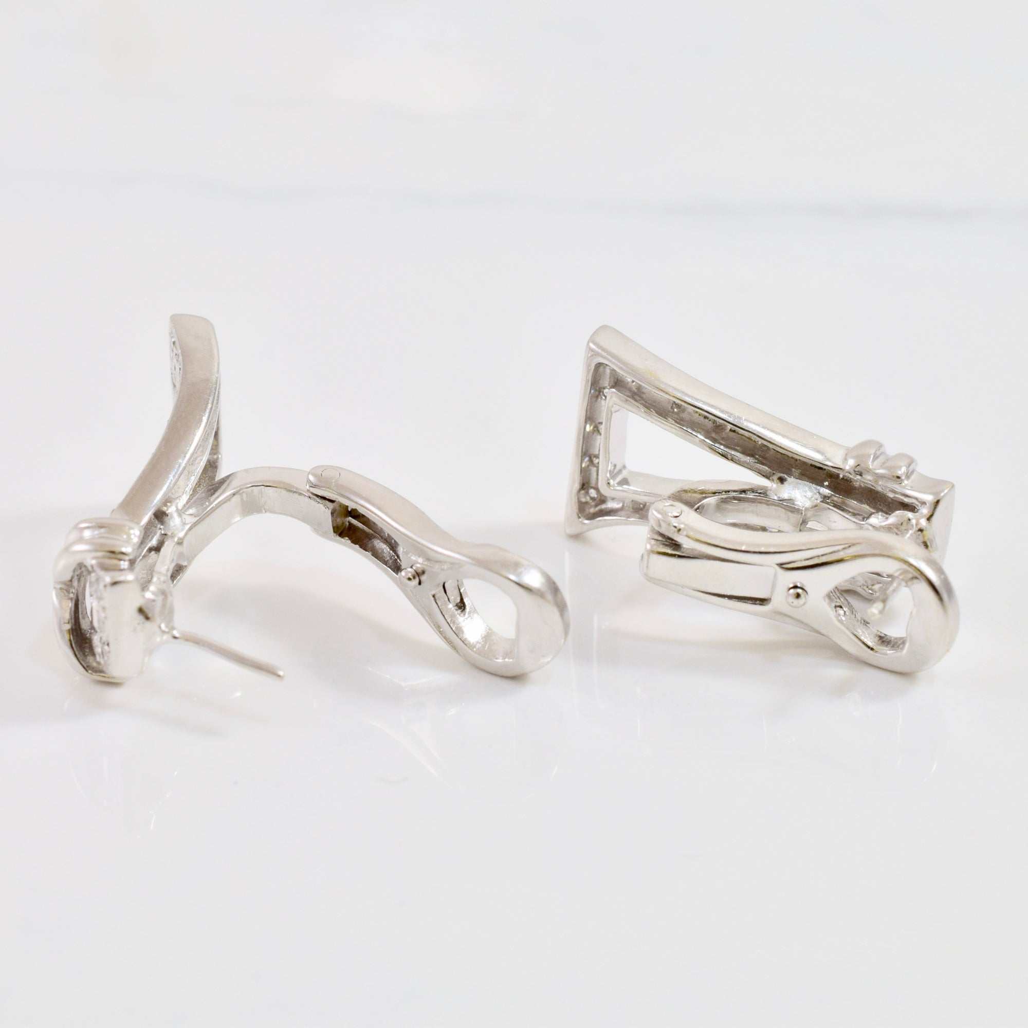 Pave Diamond Rectangular Earrings | 0.23 ctw |