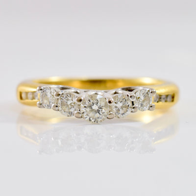 Five Stone Diamond Ring | 0.48 ctw SZ 6 |