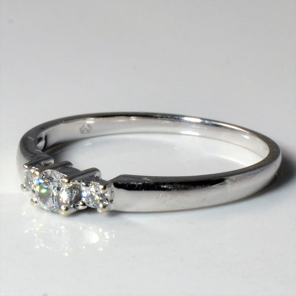 Three Stone Diamond Ring | 0.16ctw | SZ 6.5 |