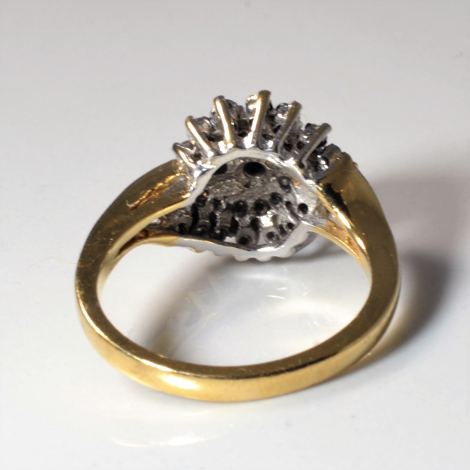 Diamond Cluster Bypass Ring | 0.40ctw | SZ 6.75 |