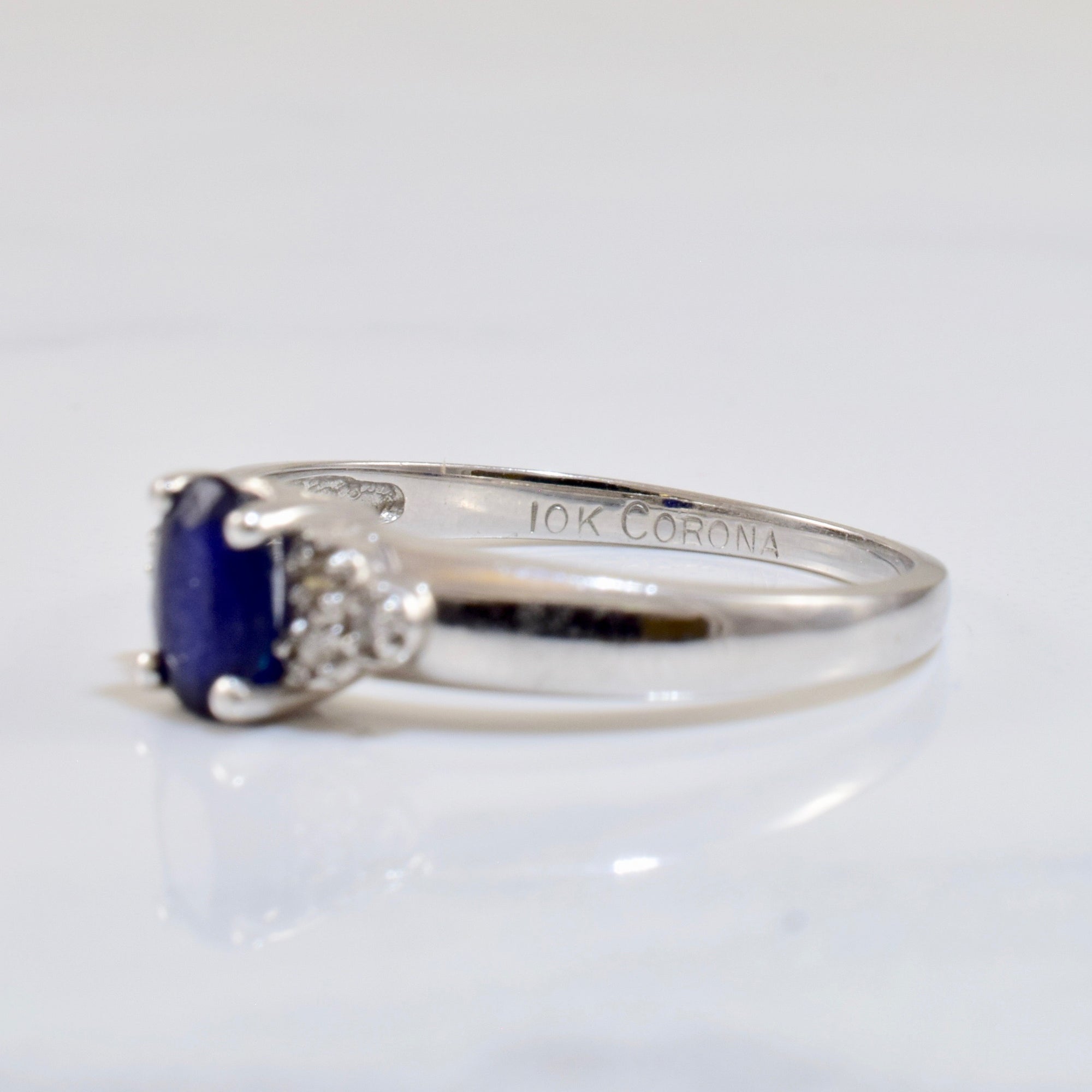 Sapphire and Diamond Ring | 0.02 ctw SZ 6.5 |
