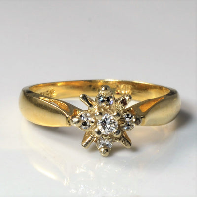 Starburst Diamond Ring | 0.09ctw | SZ 5.75 |