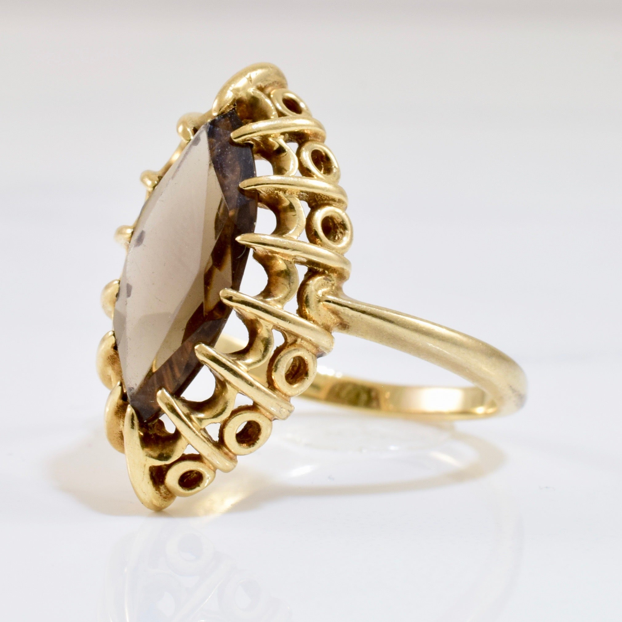 1980's Smoky Quartz Ring | SZ 7 |