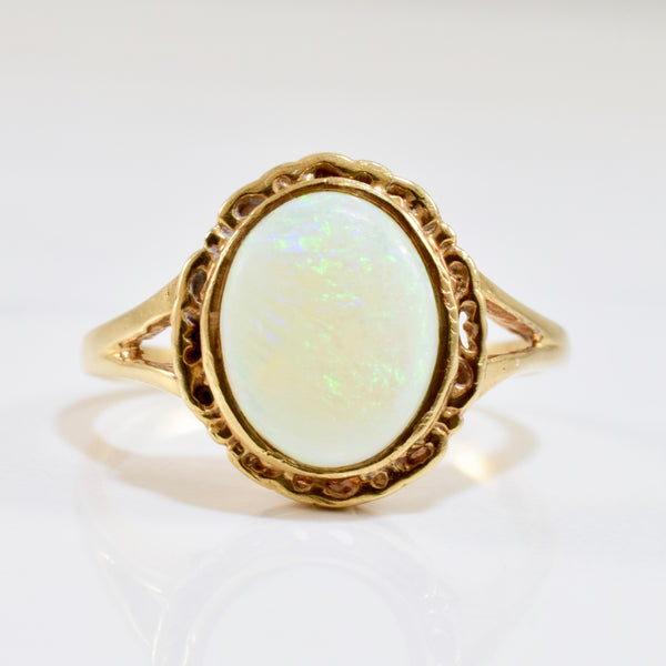 Bezel Set Opal Ring | SZ 7.5 |
