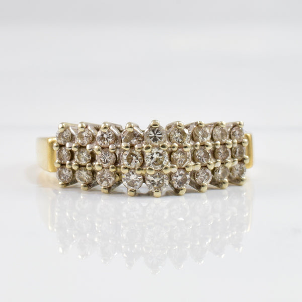 High Set Diamond Cluster Ring | 0.56 ctw SZ 8 |