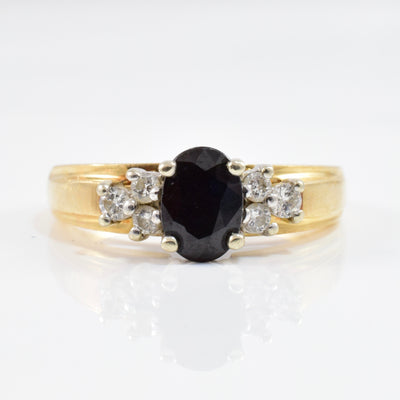 Sapphire and Diamond Ring | 0.16 ctw SZ 7 |