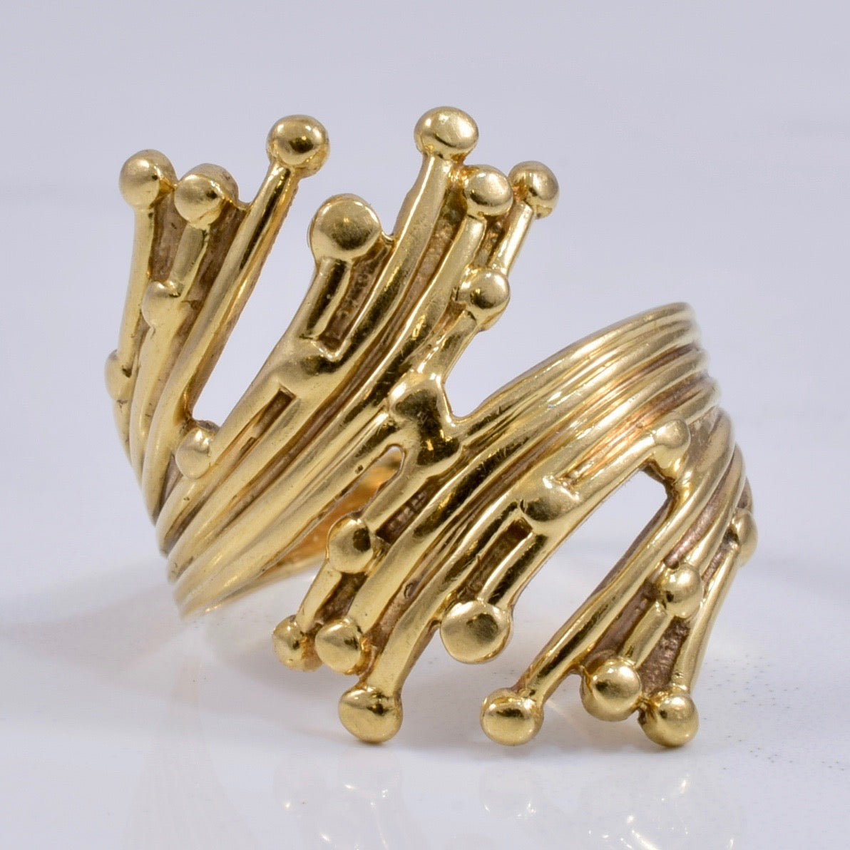 Intricate Yellow Gold Ladies Ring | SZ 8 |