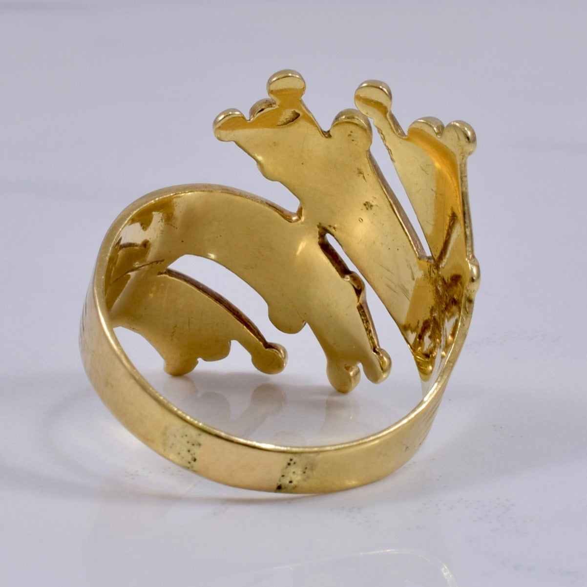 Intricate Yellow Gold Ladies Ring | SZ 8 |