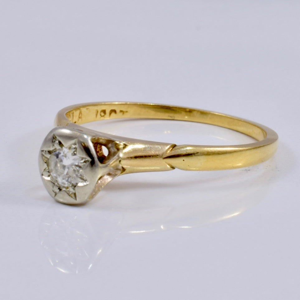 Edwardian Star Set Old European Cut Diamond Ring | 0.11ct | SZ 6 |