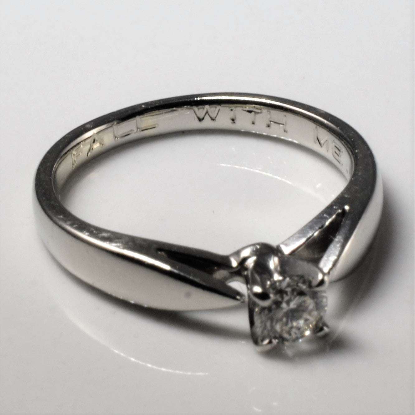 tapered solitaire diamond engagement ring for sale in USA, ring store in Canada, Diamond rings, round brilliant cut rings