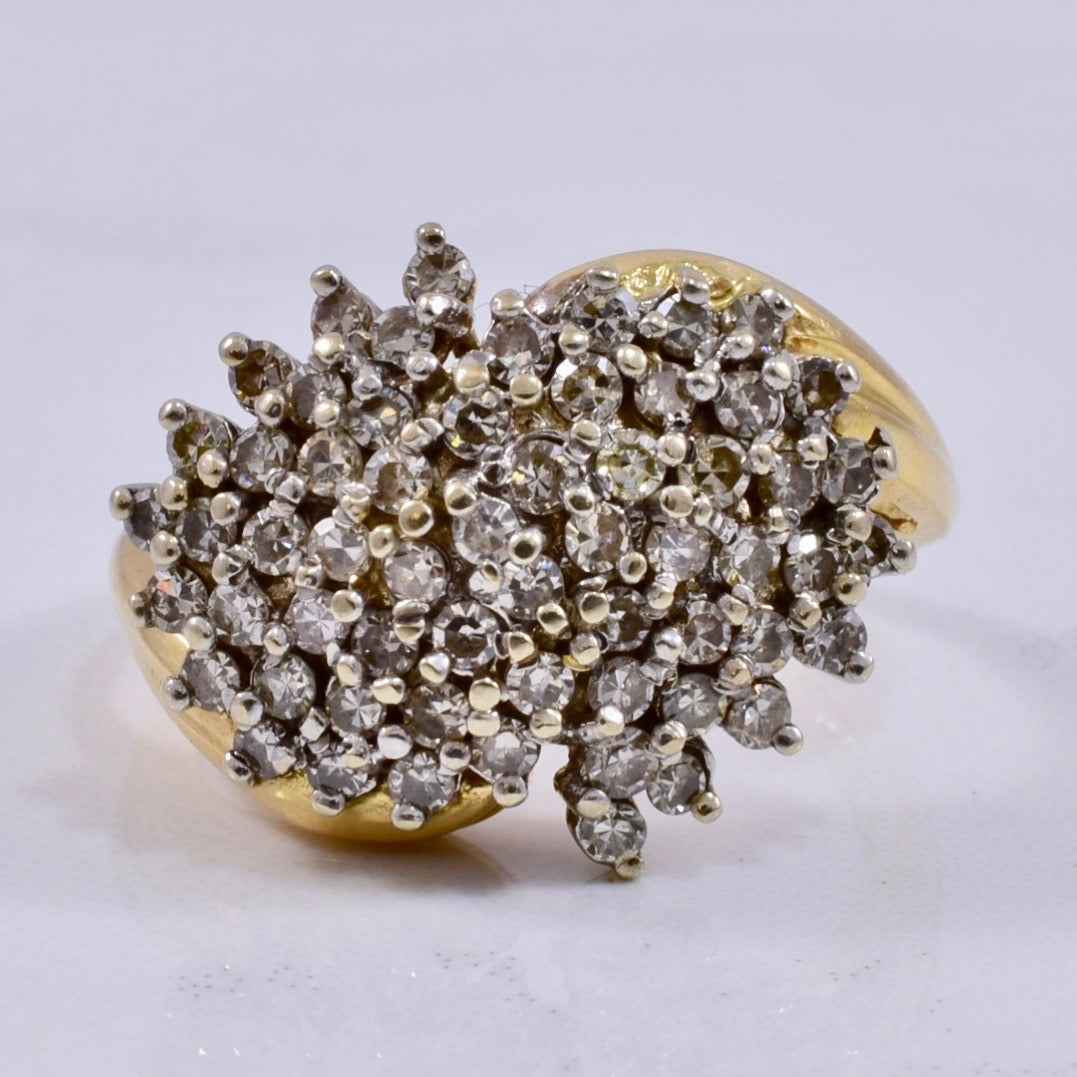 Diamond Cluster Ring | 0.90 ctw SZ 6.5 |