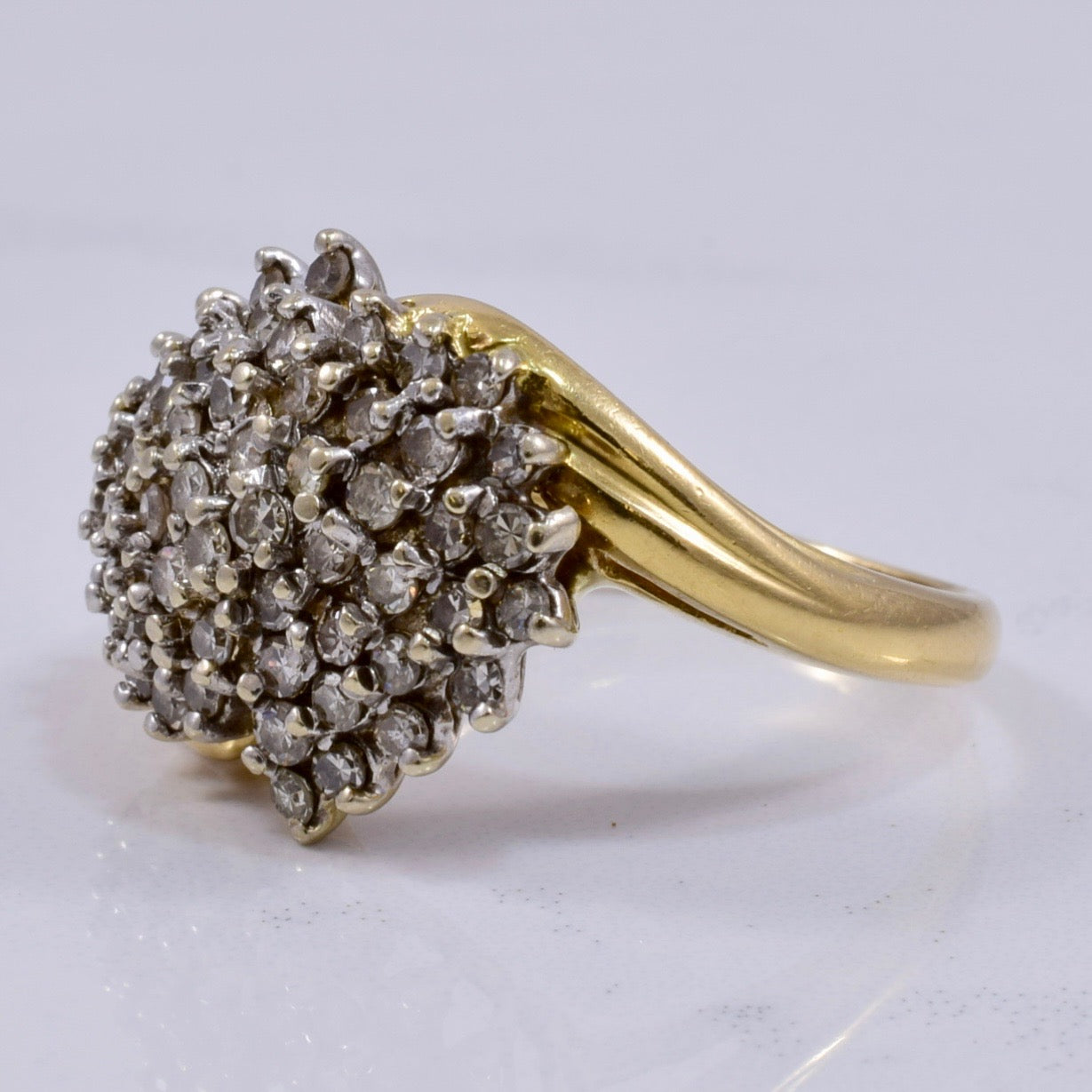 Diamond Cluster Ring | 0.90 ctw SZ 6.5 |