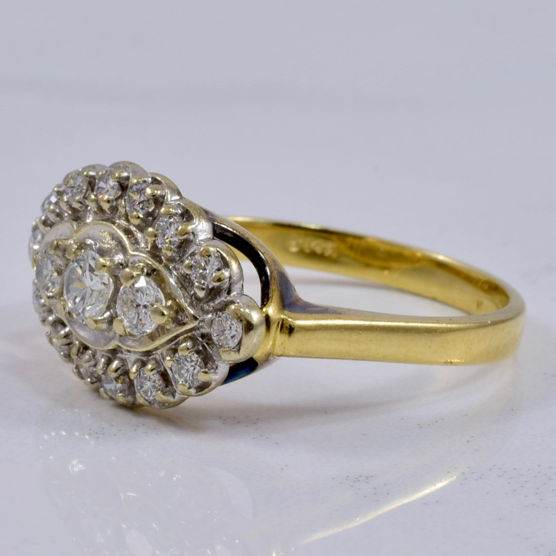 Retro Diamond Cluster Ring | 0.52 ctw SZ 7.5 |