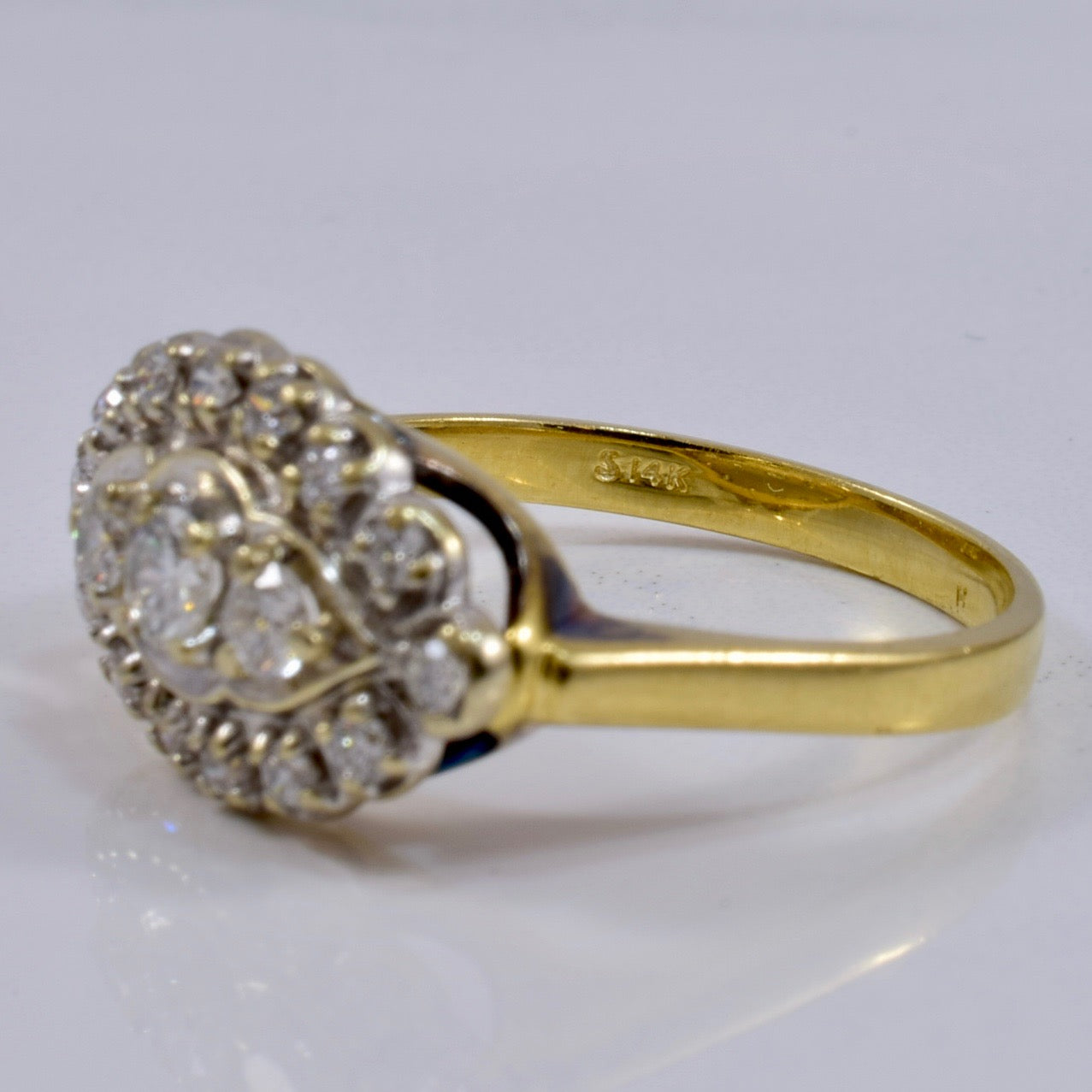 Retro Diamond Cluster Ring | 0.52 ctw SZ 7.5 |