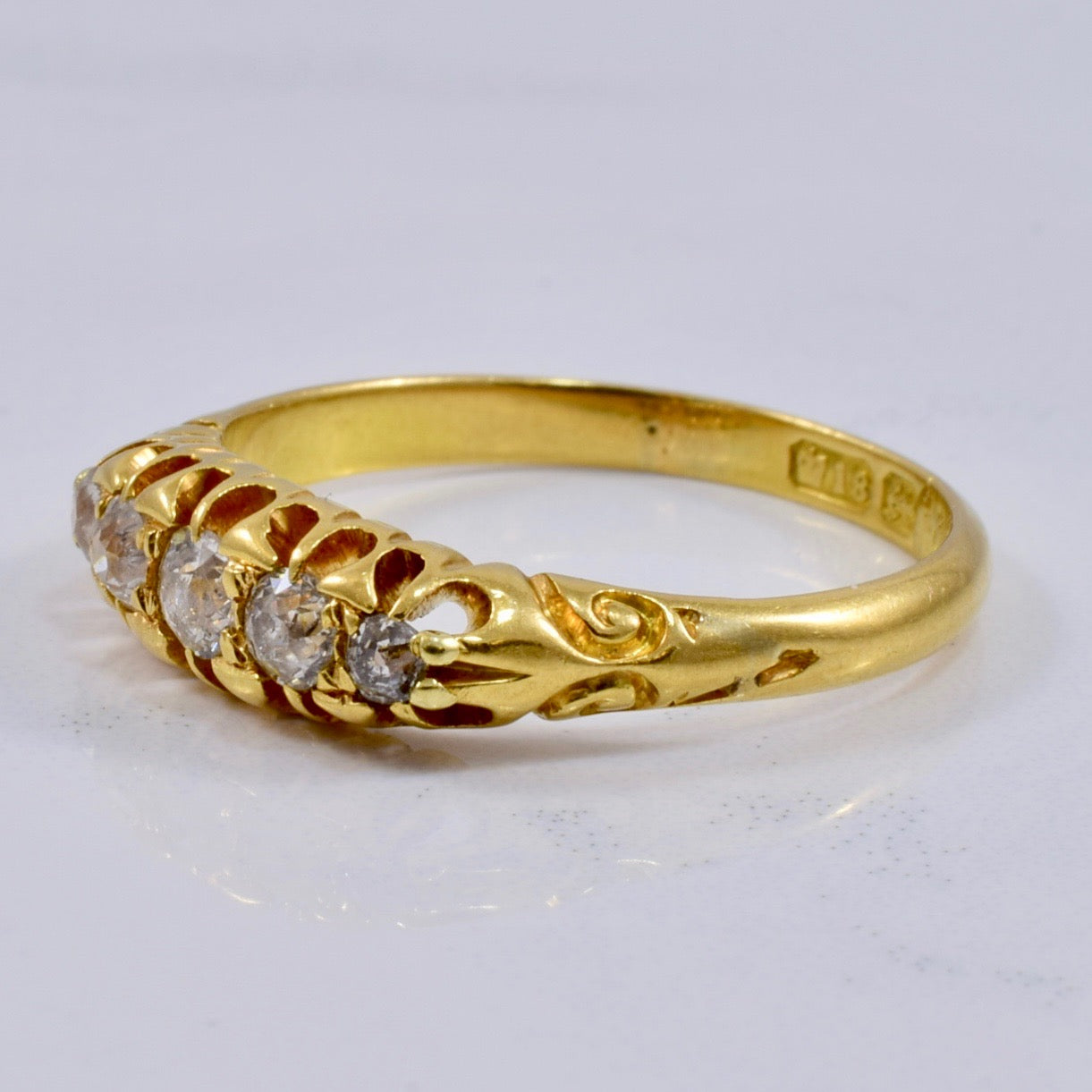 Victorian Era European Cut Diamond Ring | 0.32 ctw SZ 8 |