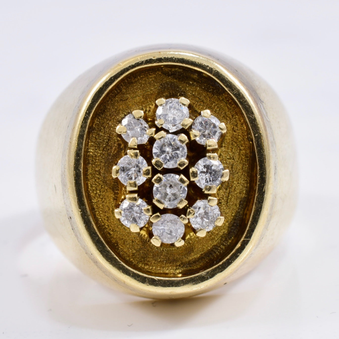 Thick Cluster Diamond Ring | 0.33 ctw SZ 7.5 |