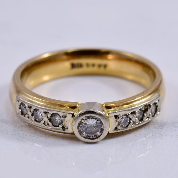 Bezel Diamond Ring | 0.28 ctw SZ 5.5 |