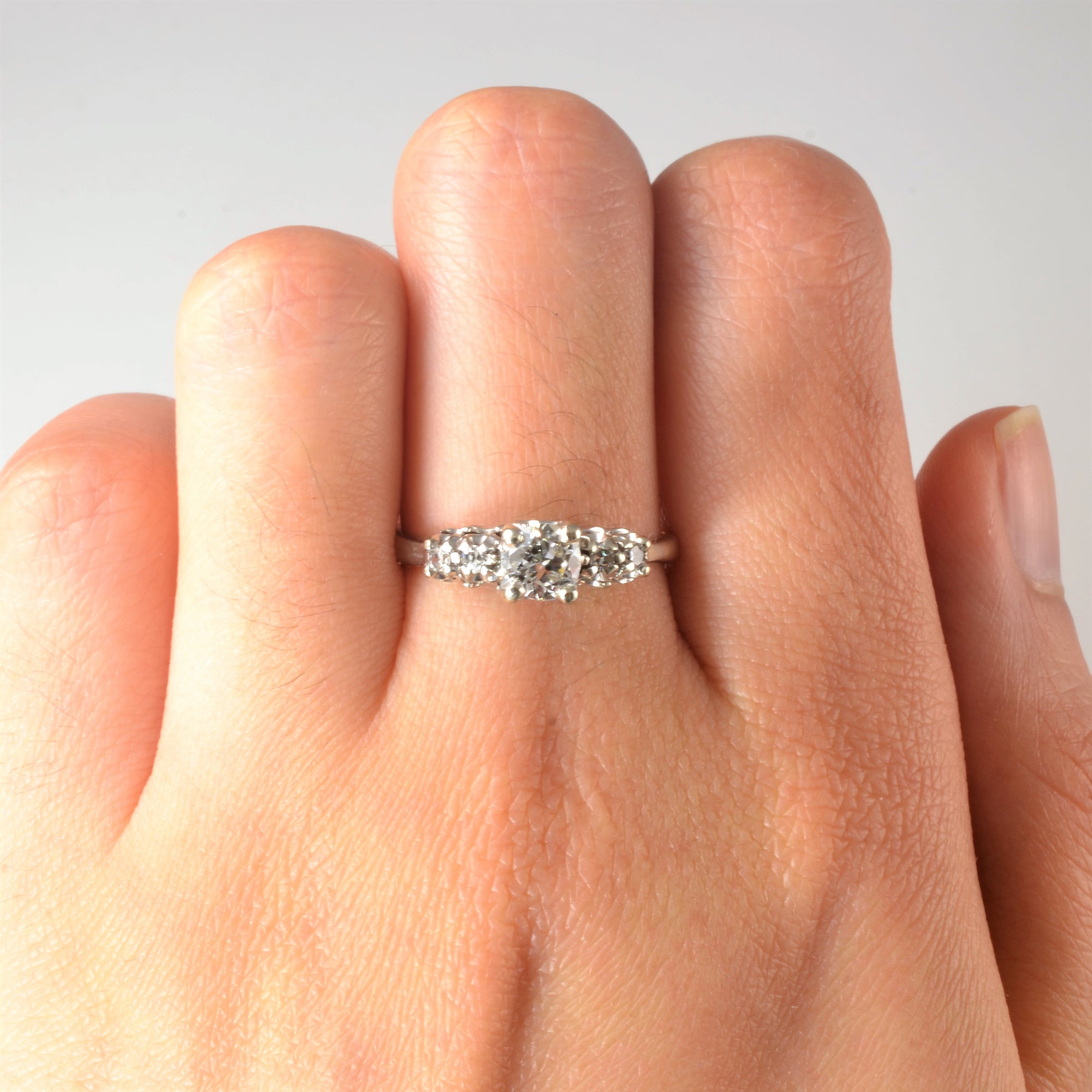 Early 1940s Diamond Engagement Ring | 0.58ctw | SZ 8 |