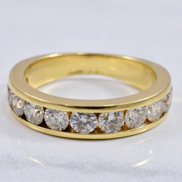 Yellow Gold Diamond Band | 1.32 ctw SZ 6.5 |