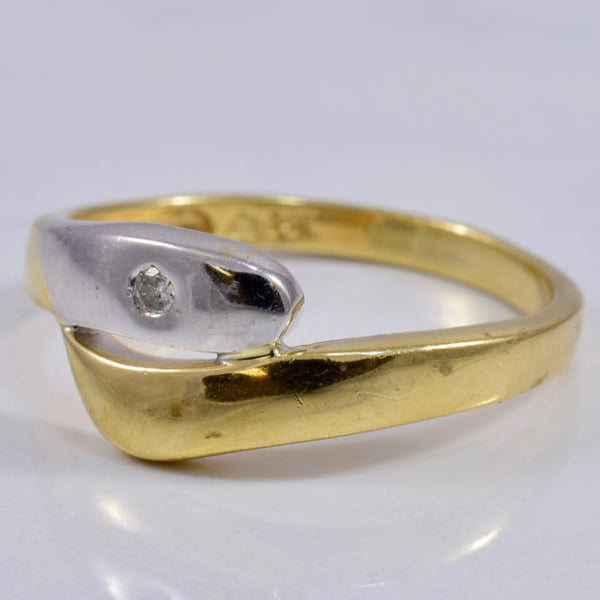 Two Tone Diamond Ring | 0.02 ctw SZ 7 |