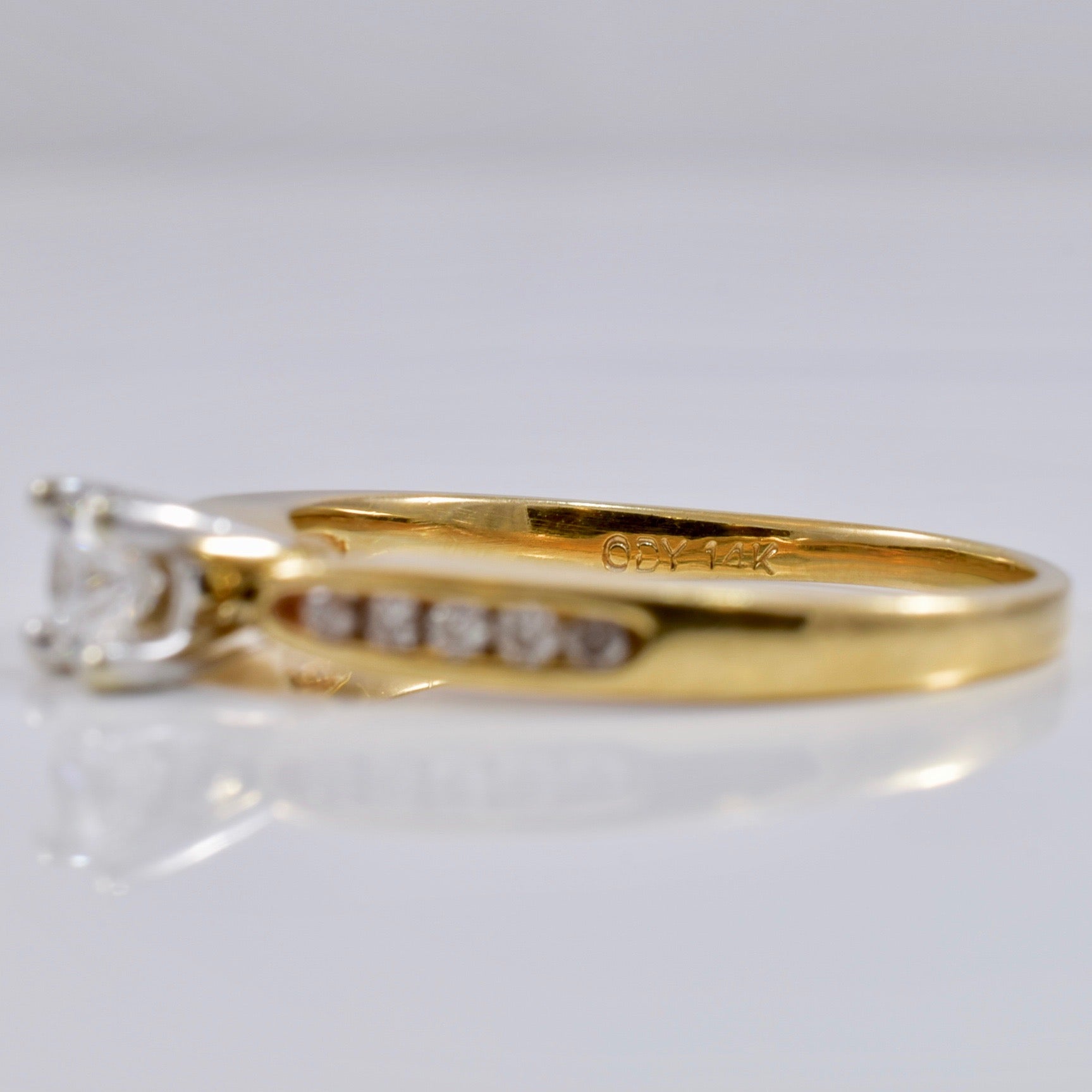 Diamond Engagement Ring with Accent Diamonds | 0.33 ctw SZ 7.25 |