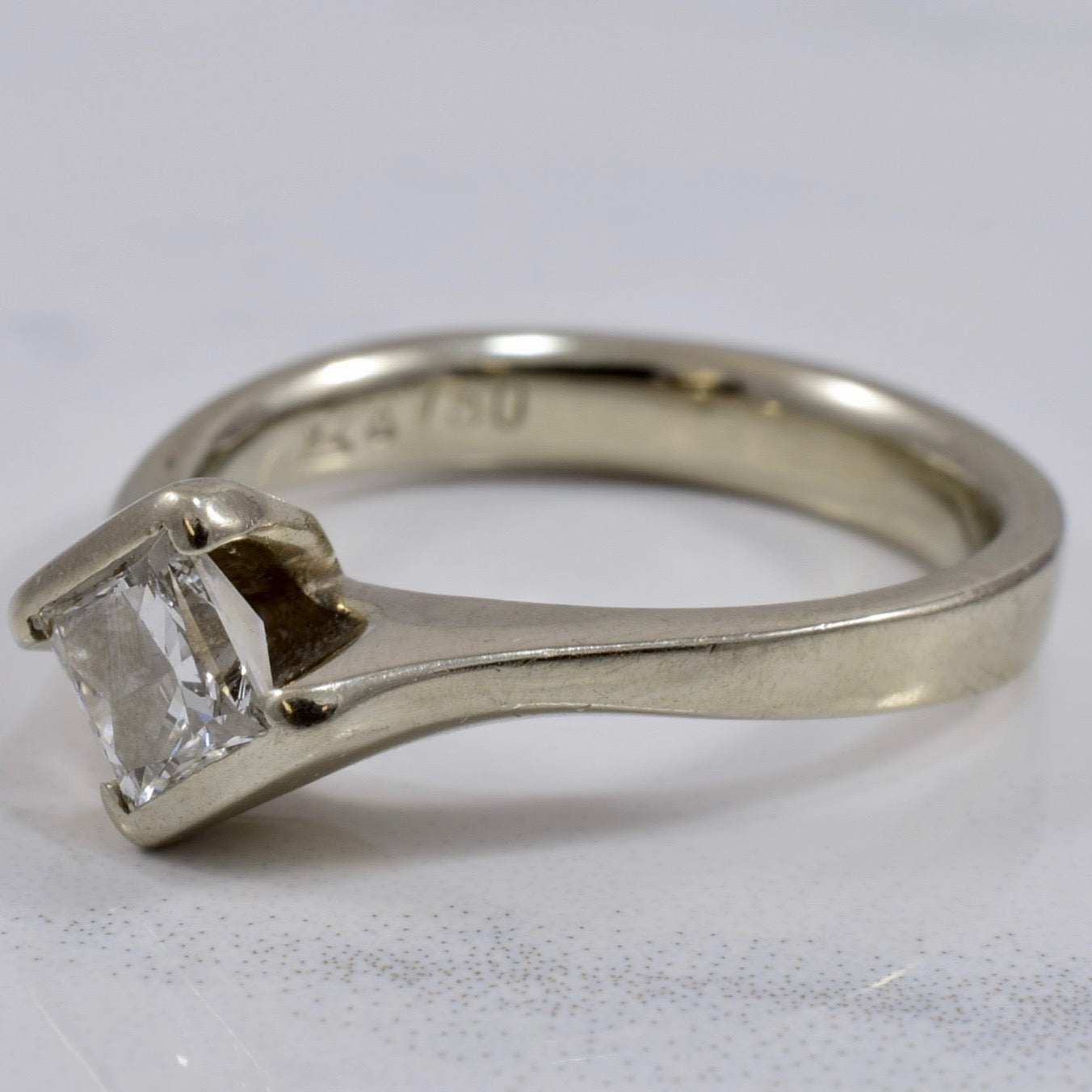 Princess Cut Diamond Engagement Ring | 0.52 ct SZ 6 |