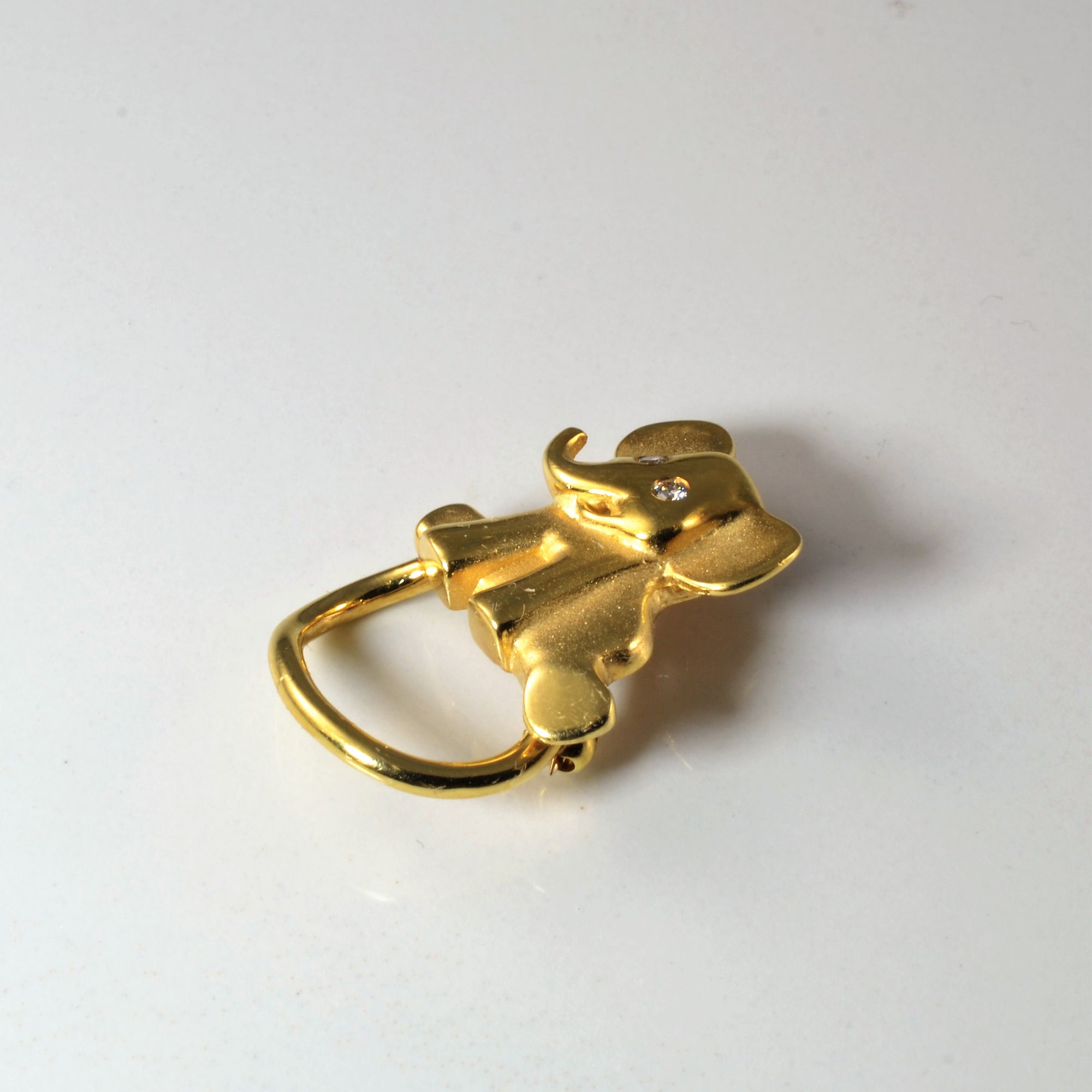 Brinkhaus' Diamond Elephant Brooch | 0.06ctw | – 100 Ways