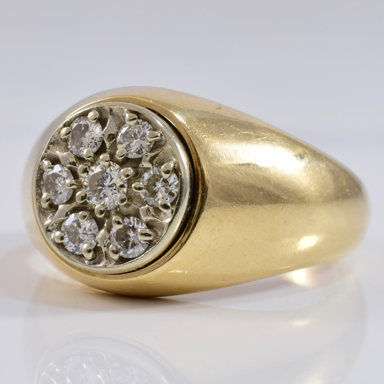 Seven Stone Cluster Ring | 0.36 ctw SZ 7.5 |