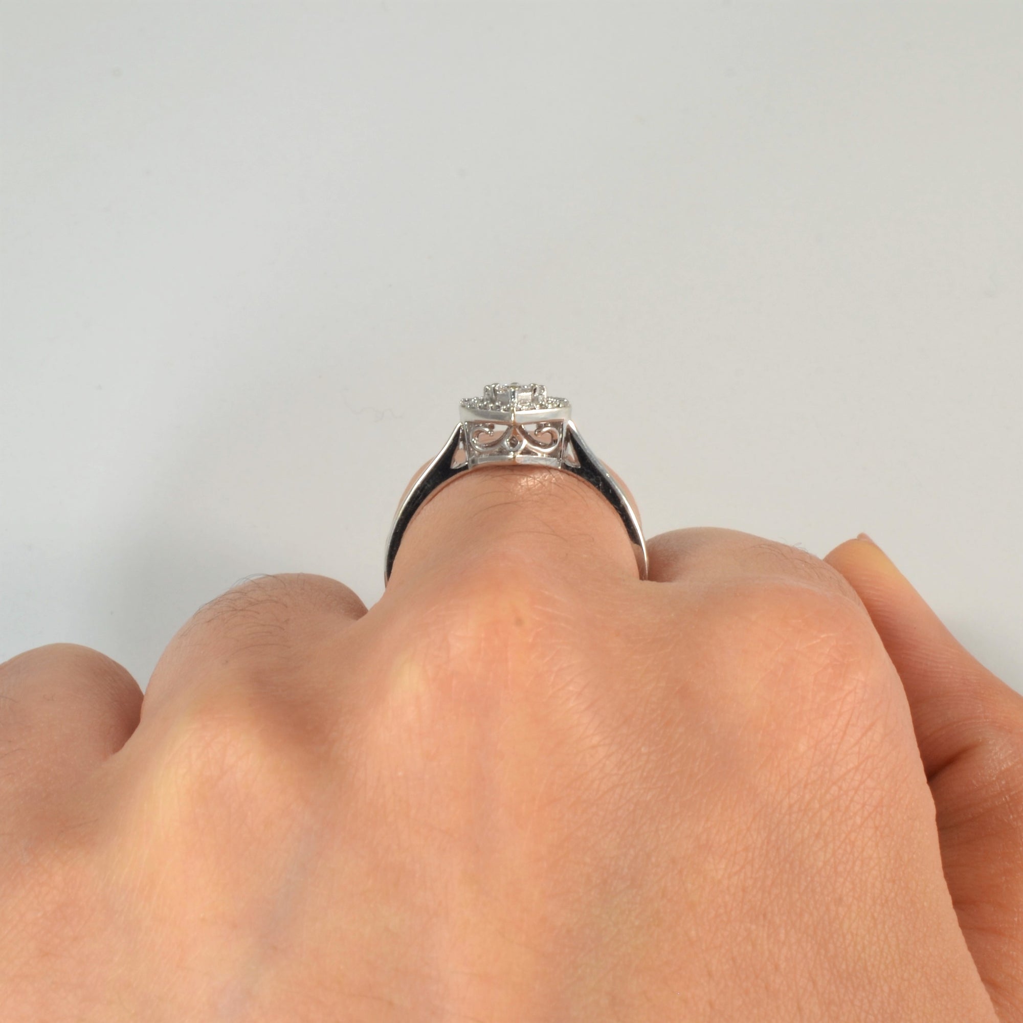 Diamond Heart Promise Ring | 0.23ctw | SZ 7 |