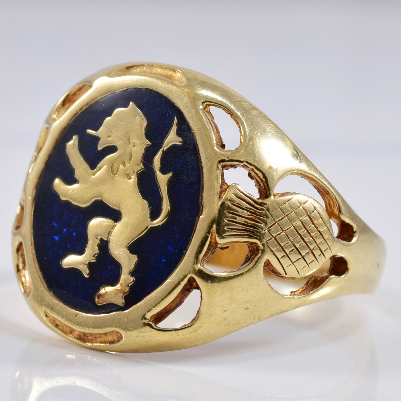 Welsh Lion Signet Ring | SZ 10 |