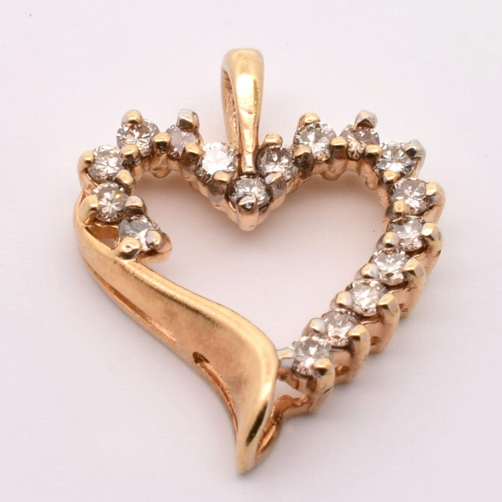 Diamond Heart Pendant | 0.38ctw |