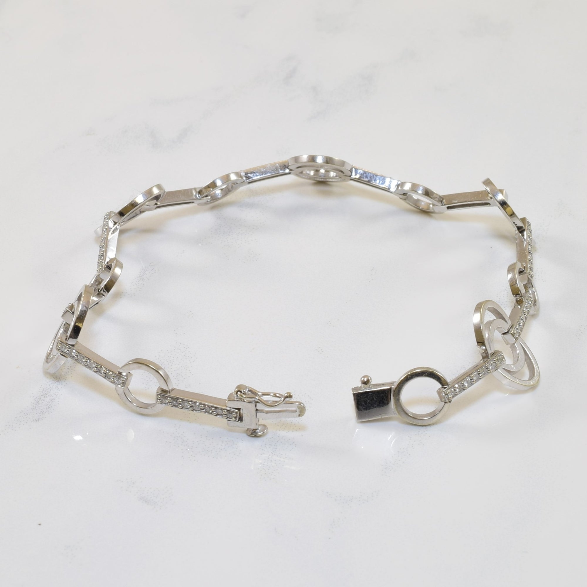 Diamond Open Work Bracelet | 0.38ctw | 7.75