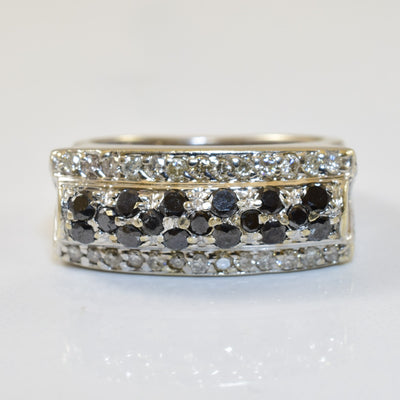 Black & White Diamond Band | 0.51ctw | SZ 6 |