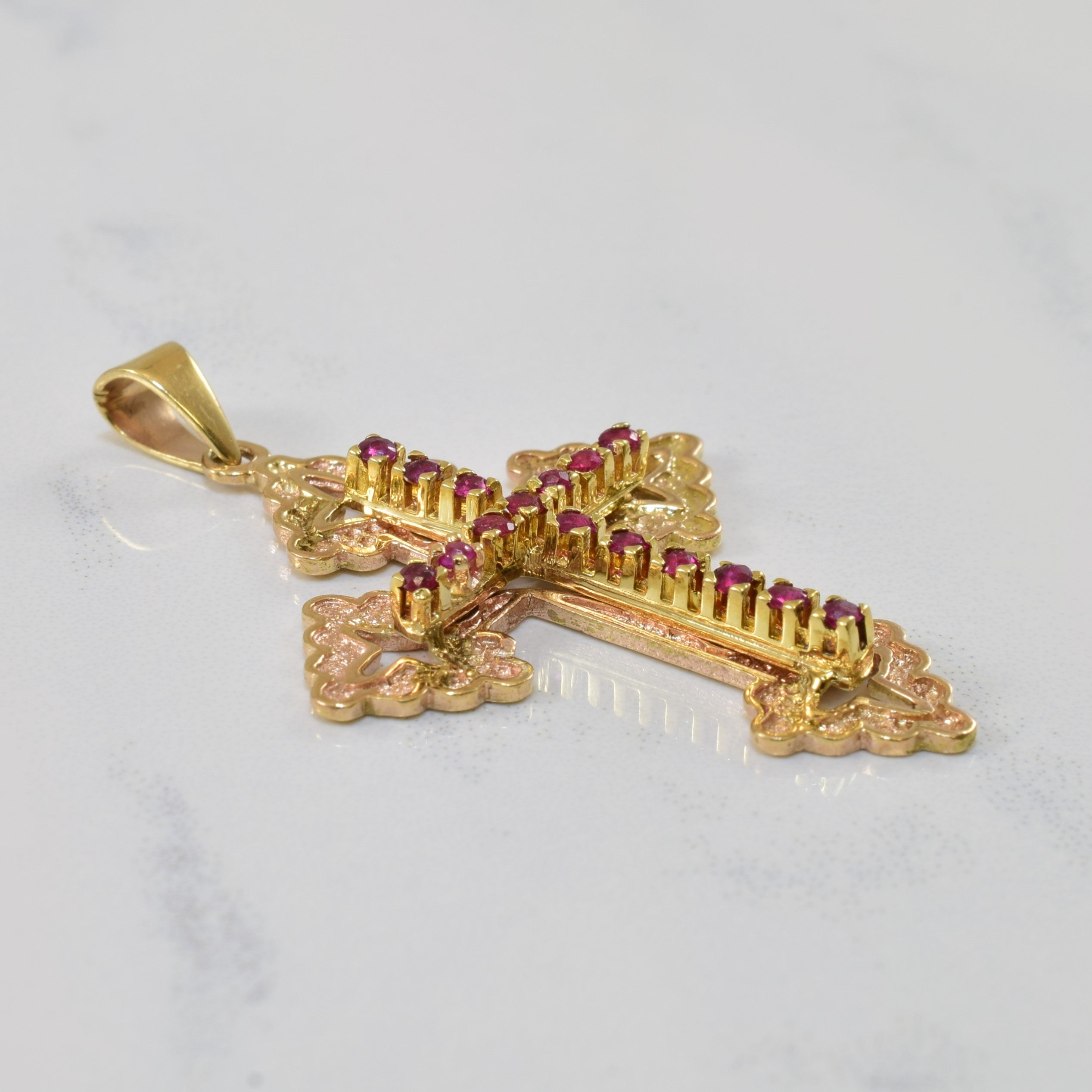 Ruby Cross Pendant | 0.33ctw |
