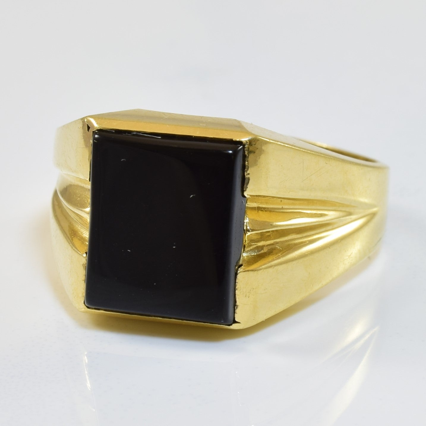 Square Onyx Ring | 1.95ct | SZ 9.5 |