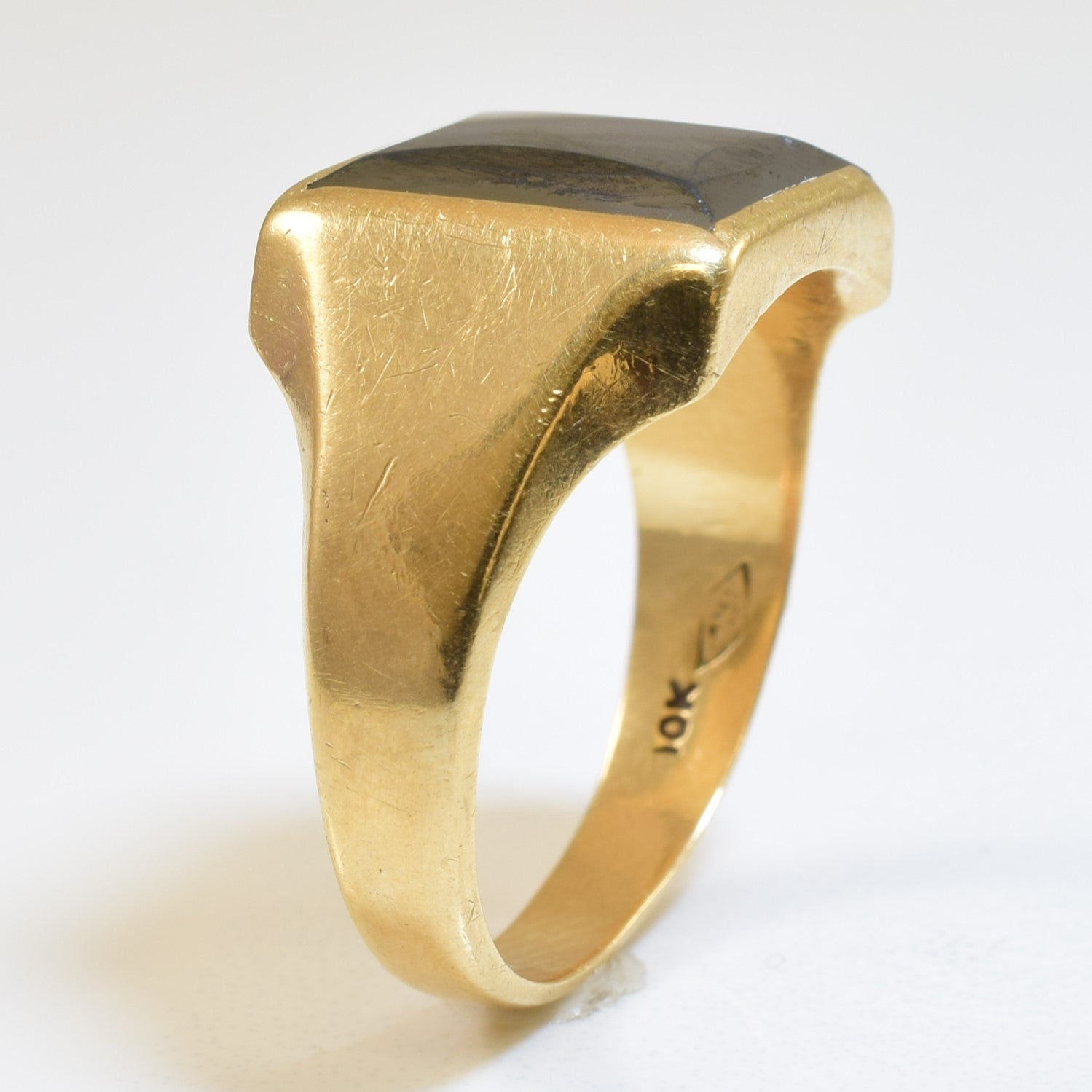 Faceted Hematite Ring | 4.00ct | SZ 8.25 |
