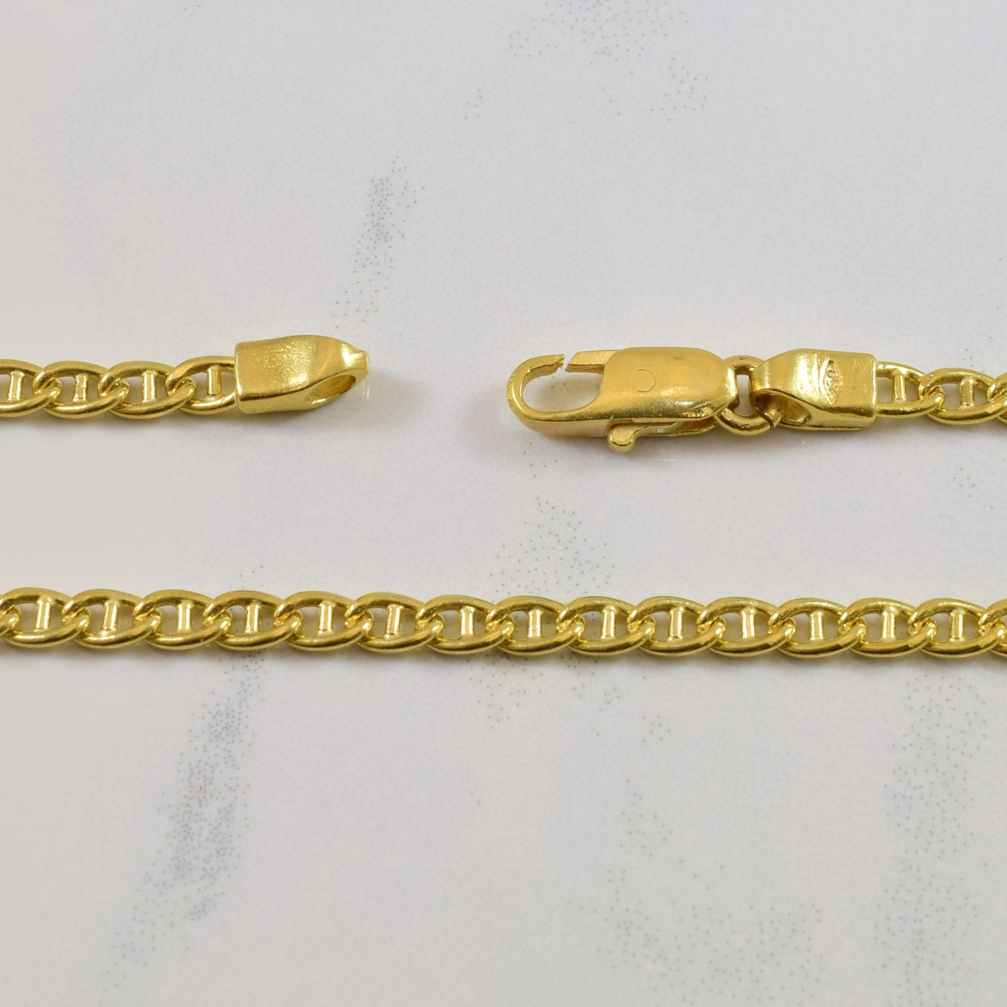 18k Yellow Gold Anchor Chain | 35