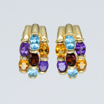 Multi Gem Drop Earrings | 5.00ctw |