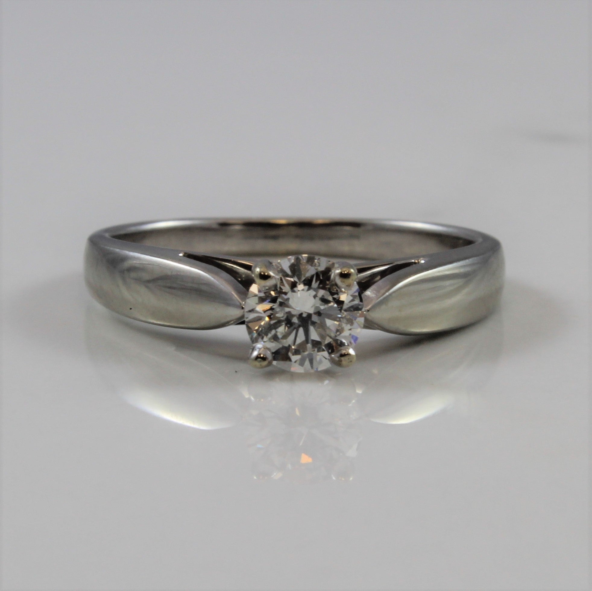 Tapered Solitaire Diamond Engagement Ring | 0.50 ct | SZ 6.25 |