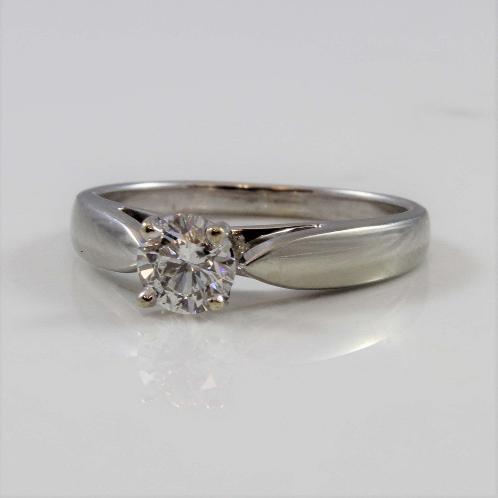 Tapered Solitaire Diamond Engagement Ring | 0.50 ct | SZ 6.25 |